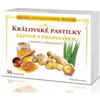 Královské pastilky zázvor s propolisem 36 pastilek – Hledejceny.cz