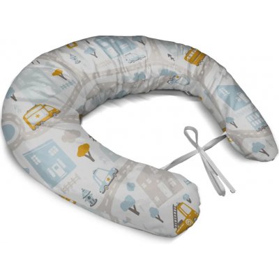 Sablio Těhotenský polštář Cestičky s dopravou – Zboží Dáma