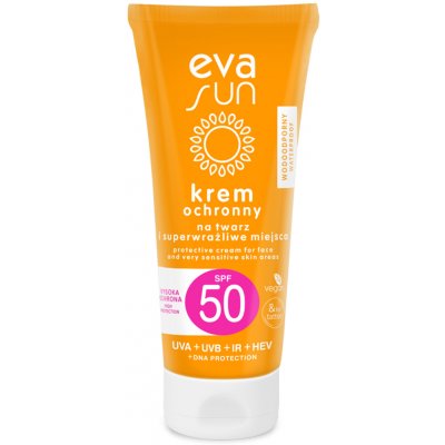 Eva Sun Ochranný krém na obličej a velmi citlivé oblasti SPF50 50 ml – Zboží Dáma