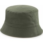 Beechfield Oboustranný keprový klobouček s prošívanými očky zelená olivová zelená šedá kamenová – Hledejceny.cz