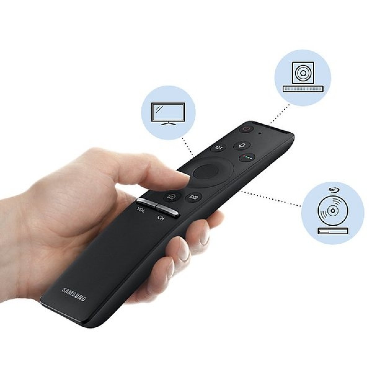 Ovladač od televize Samsung je další možnost, jak soundbar ovládat
