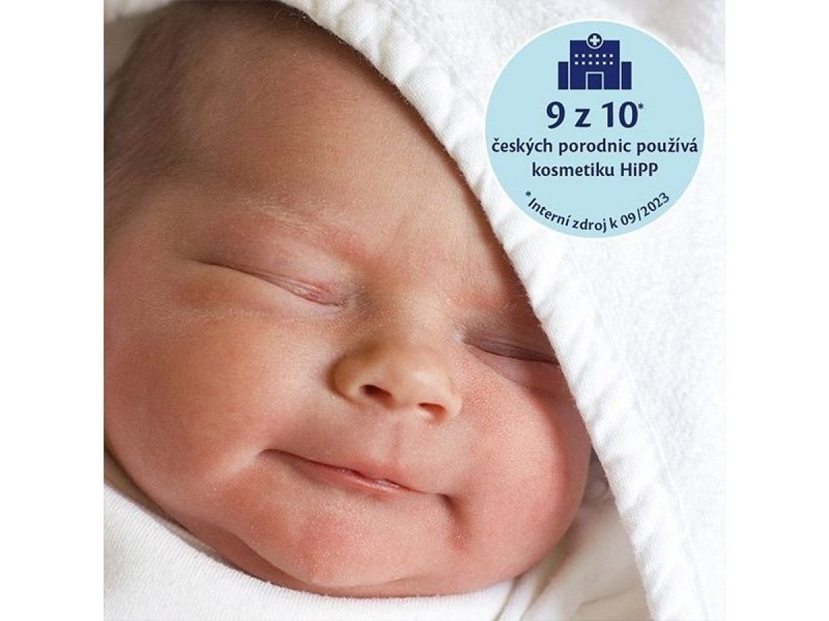 9 z 10 porodnic v ČR používá kosmetiku HiPP*