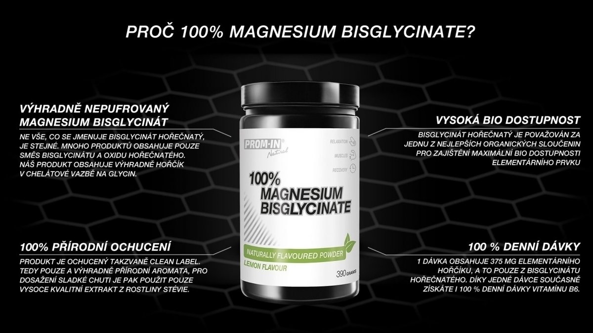 Prom-in 100% Magnesium Bisglycinate citron 390 g