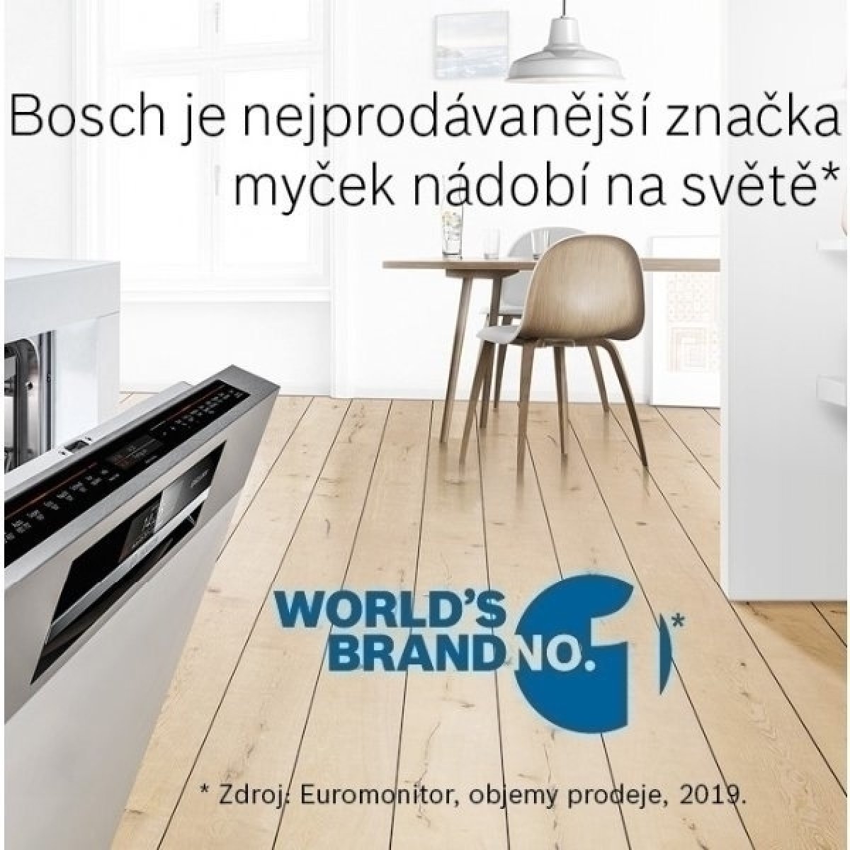 Bosch patří mezi nejprodávanější značky myček nádobí na světě