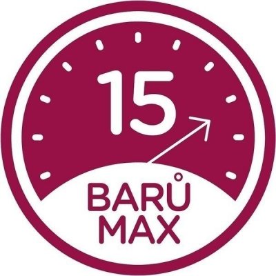 Profesionální tlak až 15 barů