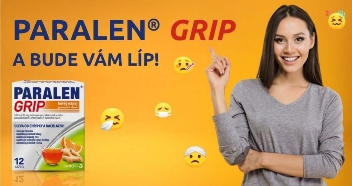 PARALEN GRIP HORKÝ NÁPOJ POMERANČ A ZÁZVOR POR 500MG/10MG POR PLV SOL SCC 12