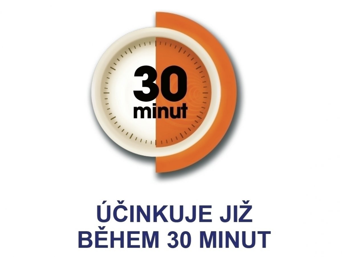 Účinkuje během 30 minut