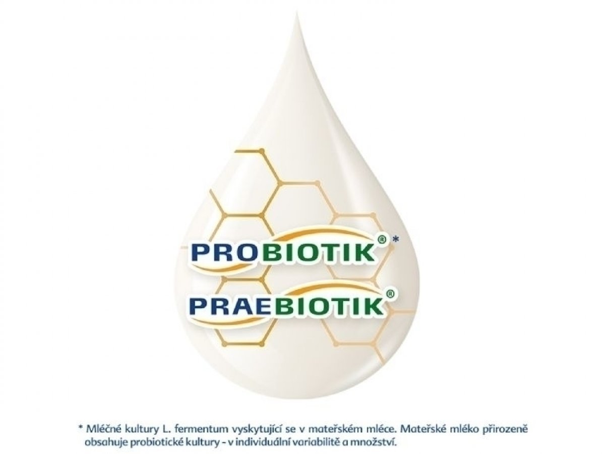 HiPP COMBIOTIK má nejen PRAEBIOTIK2, ale i přírodní PROBIOTIK1 L. fermentum