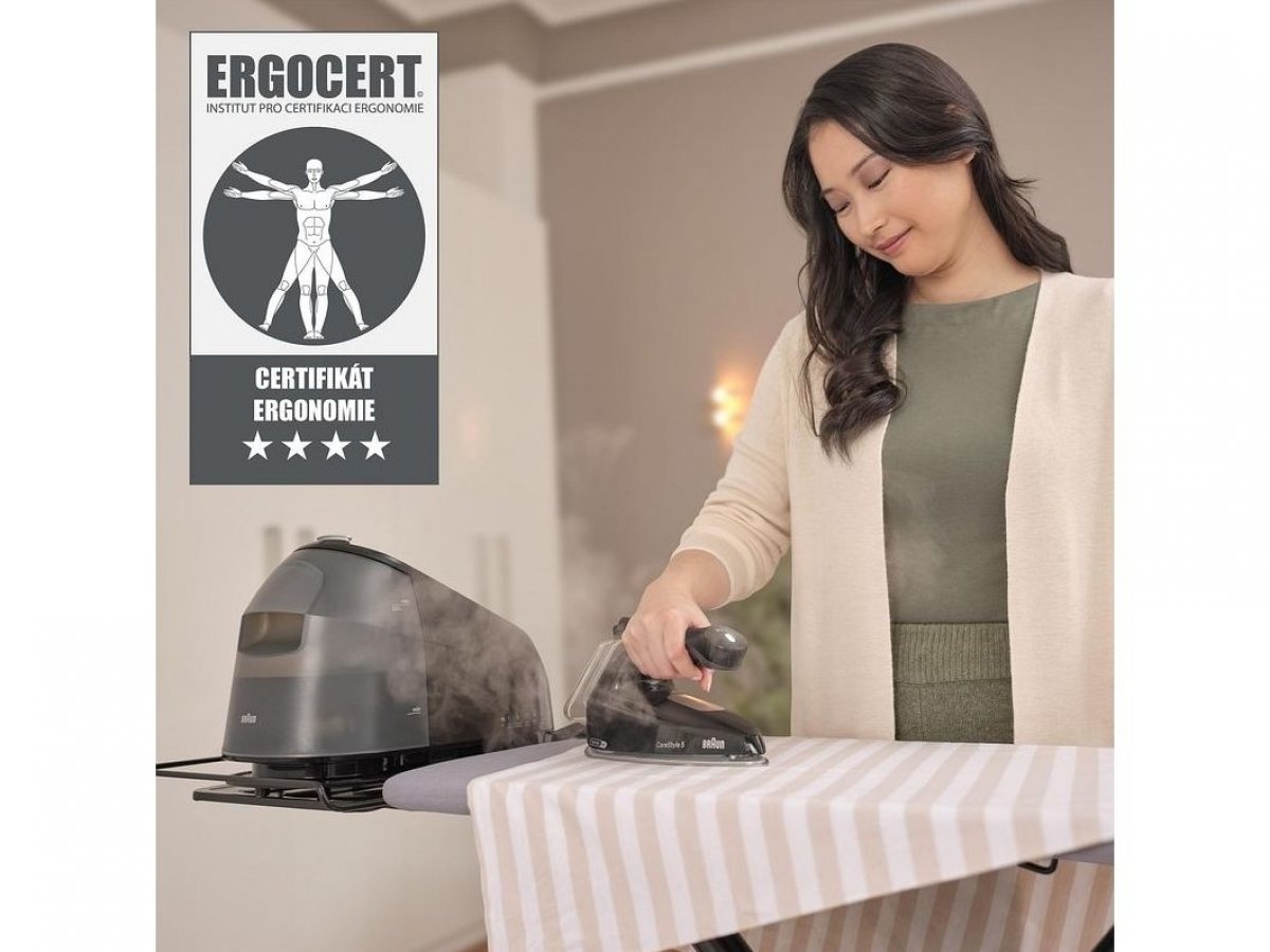 Ocenění za ergonomii. Úleva během žehlení.