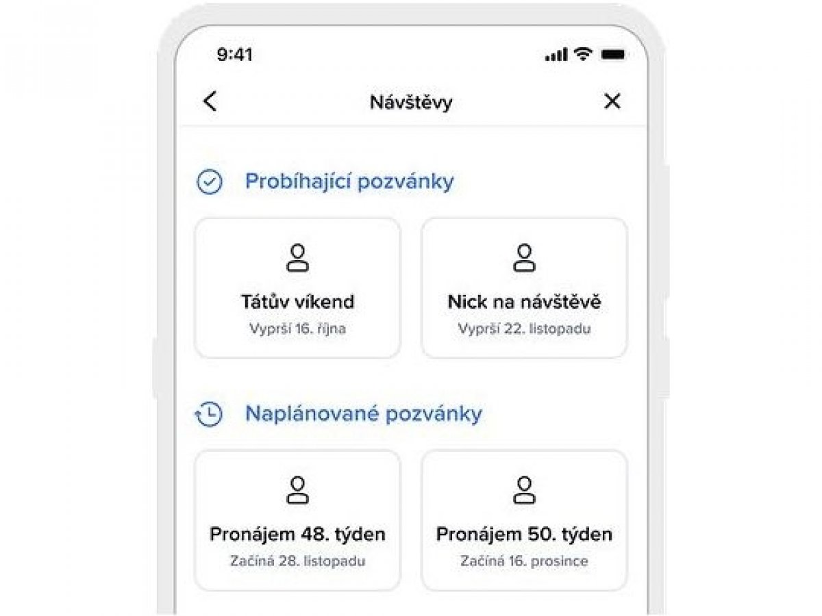 Možnost sdílení přístupu