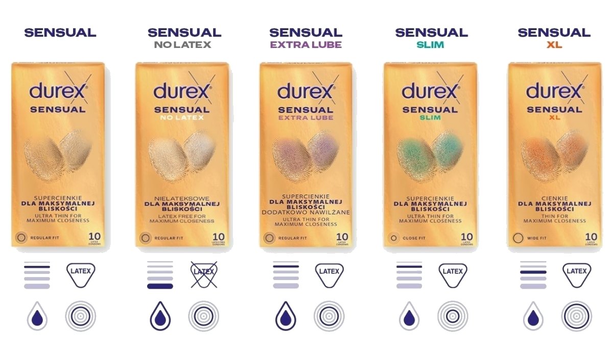 Durex Sensual No Latex 20 ks