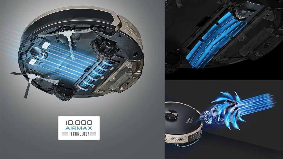 Vysaje hladké podlahy i koberce