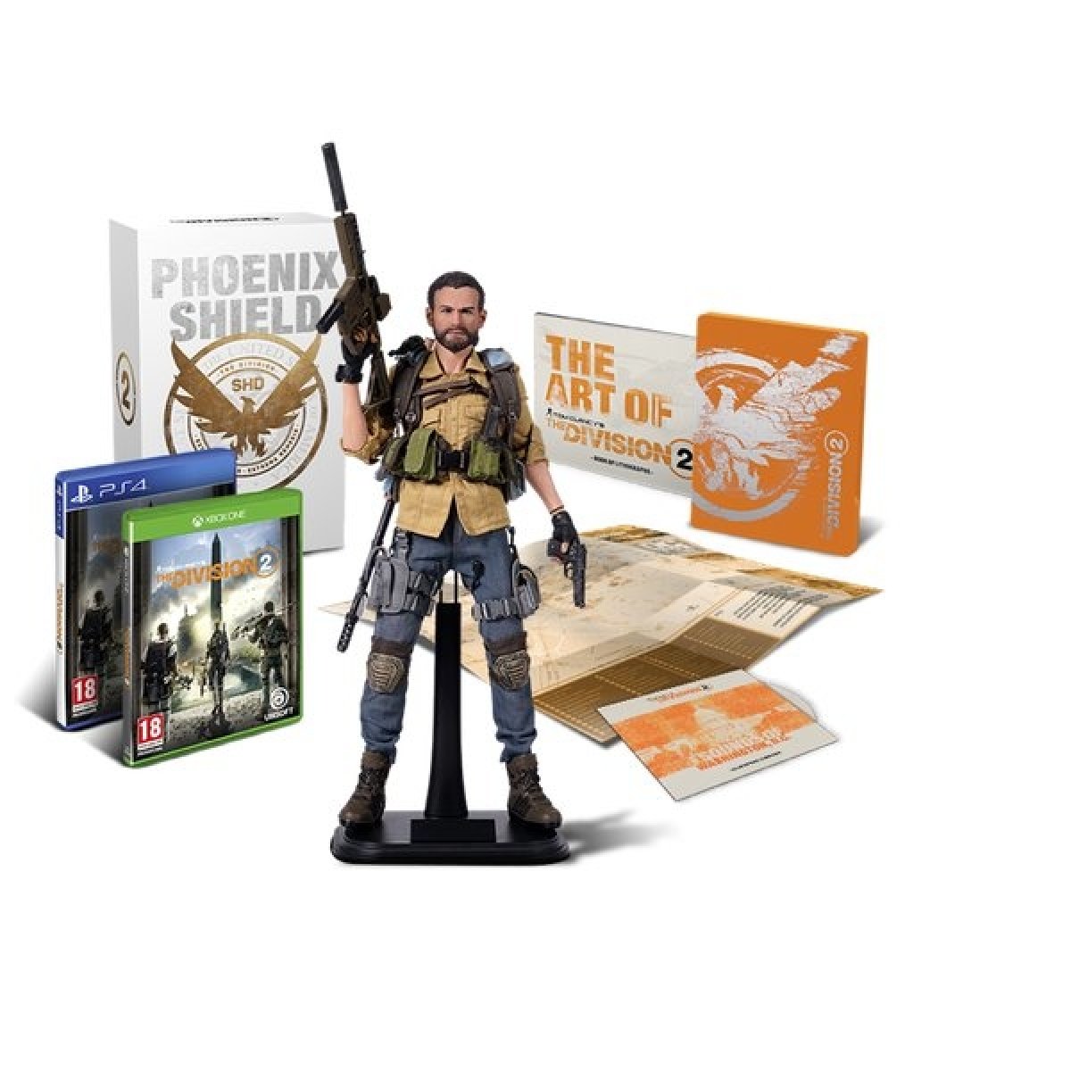 Phoenix edition. Division 2 – Phoenix Shield. Фигурка Tom Clancy's: the Division 2 Collectors Edition. Коллекционный набор Tom Clancy’s the Division 2. The Division 2 коллекционное издание.