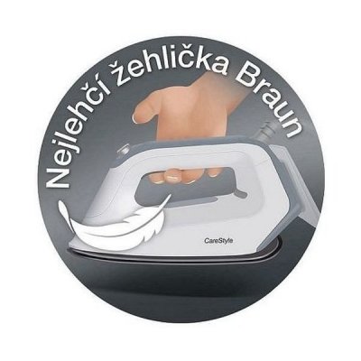 Nejlehčí žehlička Braun