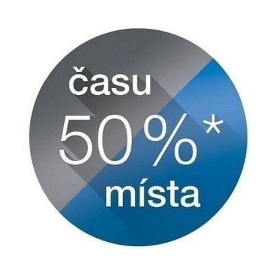 Šetří 50 % místa díky unikátně navrženému vertikálnímu designu