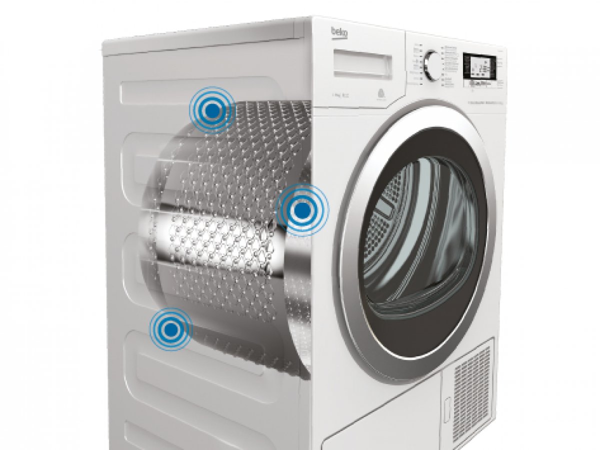 Speciální senzory zajistí šetrné sušení pro každý typ prádla