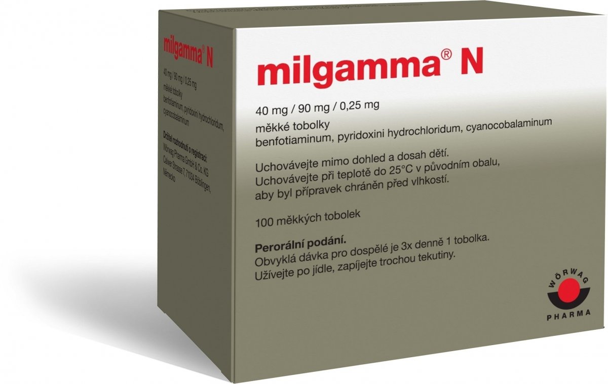 milgamma N 40/90/0,25 mg cps.mol.100 od 532 Kč - Heureka.cz