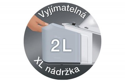 Vyjímatelná objemná nádržka na vodu