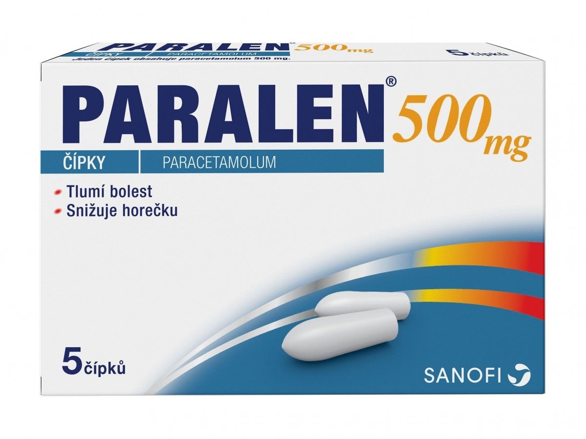 Paralen 500 sup rct.sup. 5 x 500 mg od 43 Kč - Heureka.cz