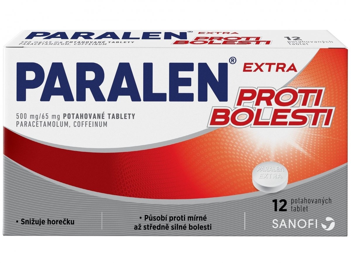 Paralen Extra proti bolesti tbl.flm. 12 x 500 mg/65 mg od 43 Kč - Heureka.cz