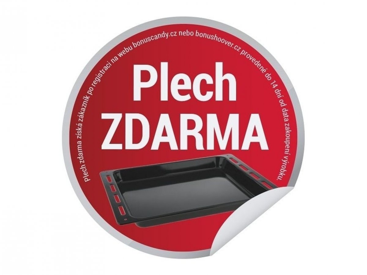 Zdarma plech jako dárek