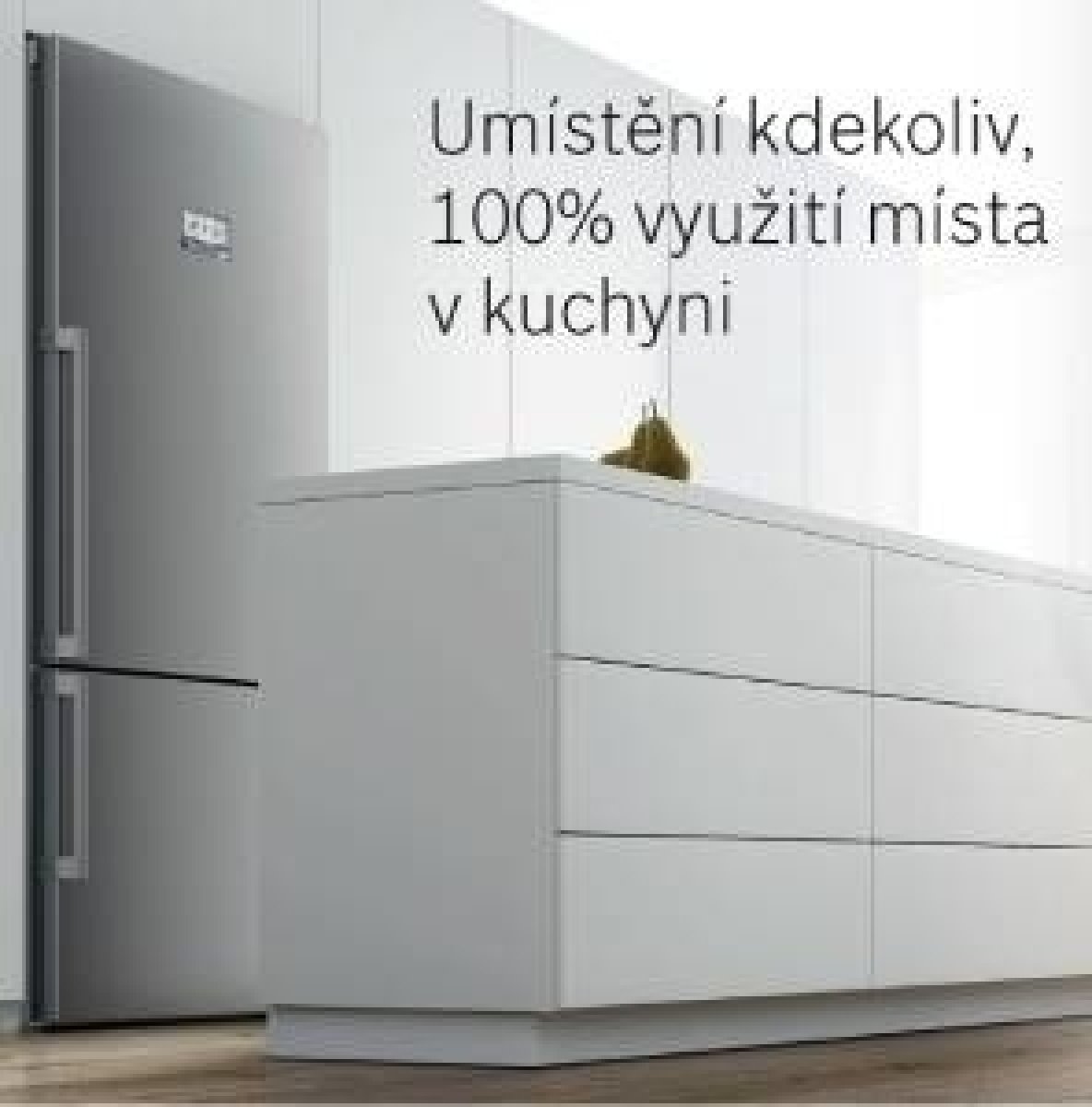 Umístění kdekoliv, 100% využití místa v kuchyni