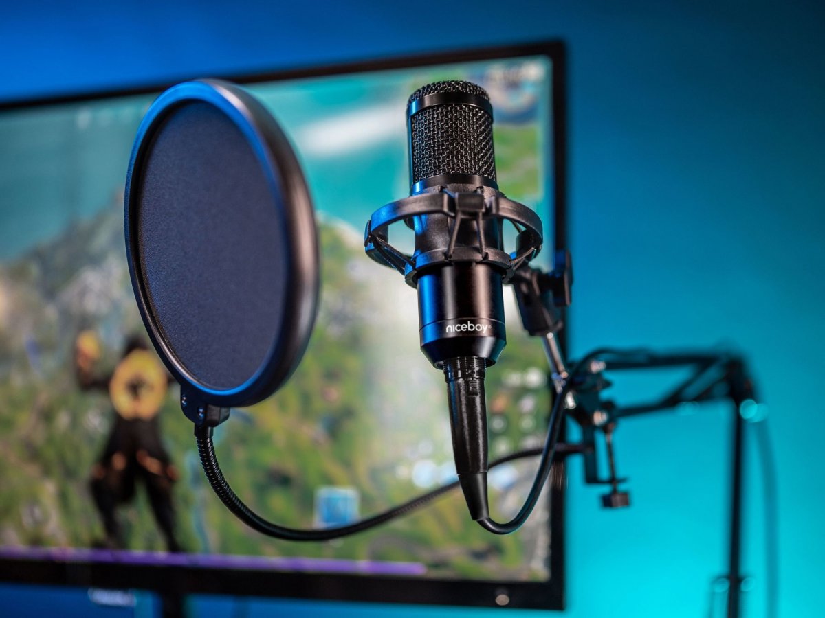 Odpružený držák mikrofonu