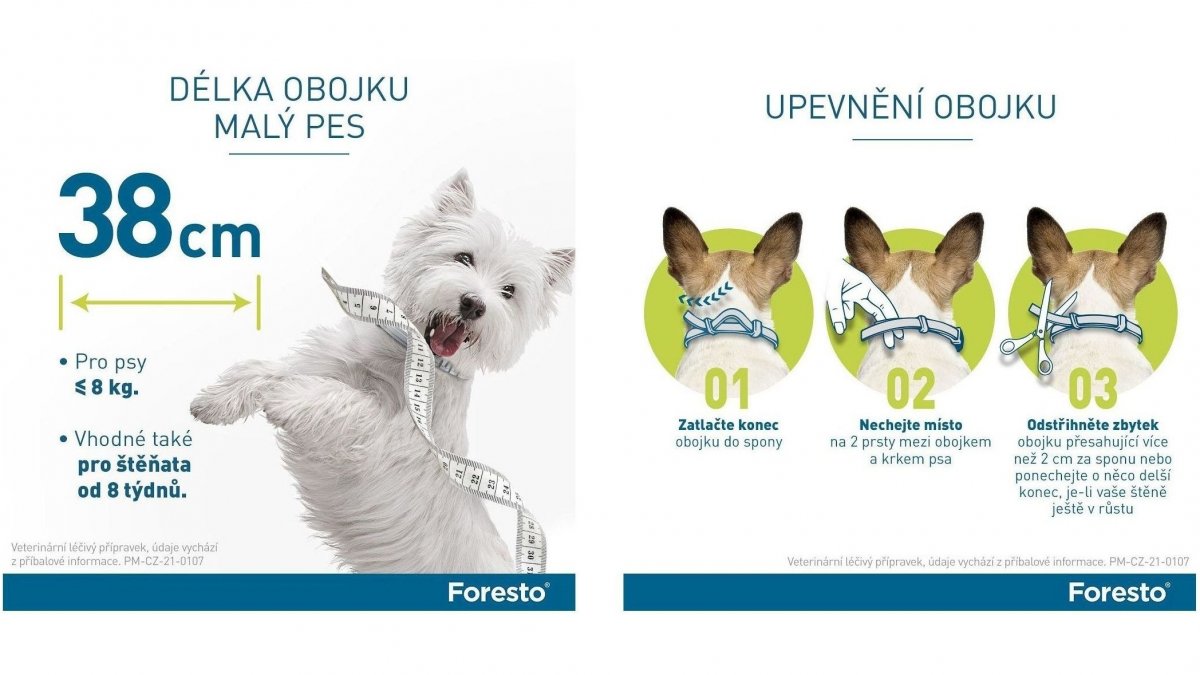 Foresto obojek pro malé psy a kočky do 8 kg 38 cm od 584 Kč - Heureka.cz