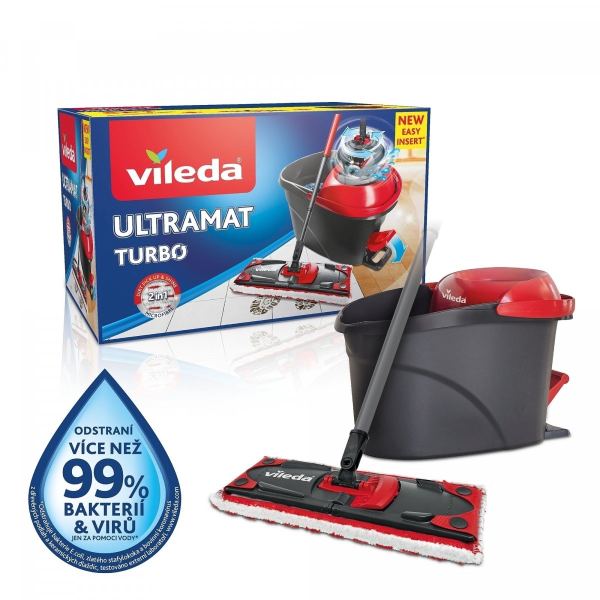 Vileda 158632 Ultramat Turbo mop + kbelík od 775 Kč - Heureka.cz