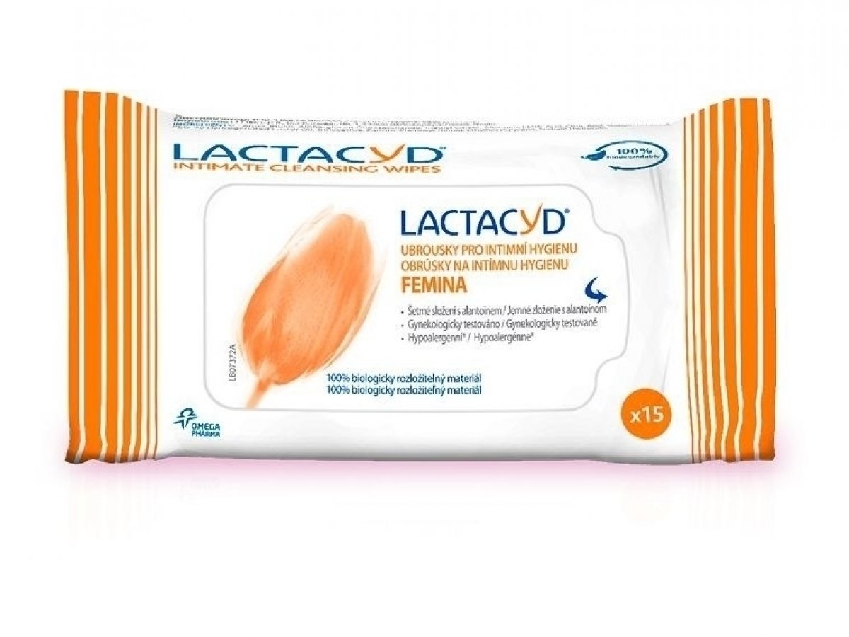 Lactacyd ubrousky Femina 15 ks od 50 Kč - Heureka.cz