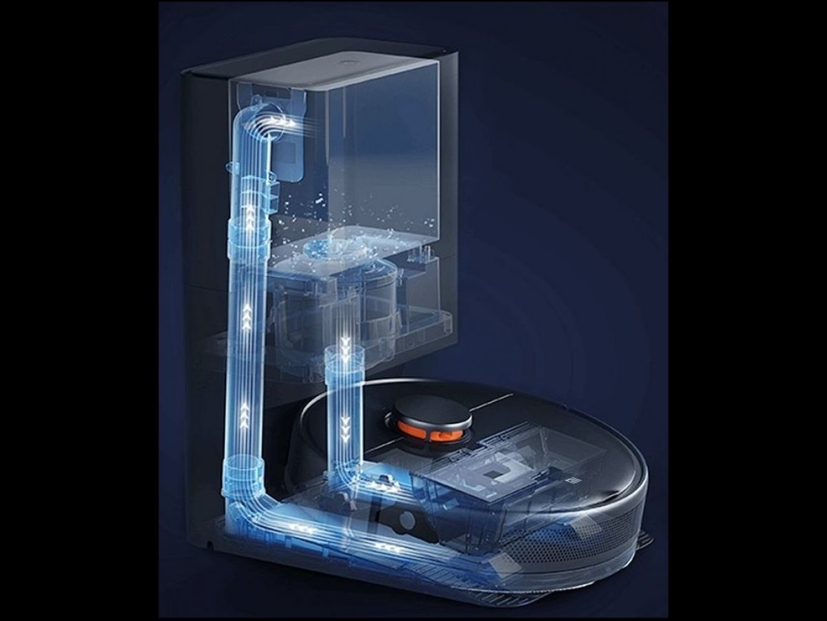 Prachová nádoba vyprázdněná za 10 vteřin