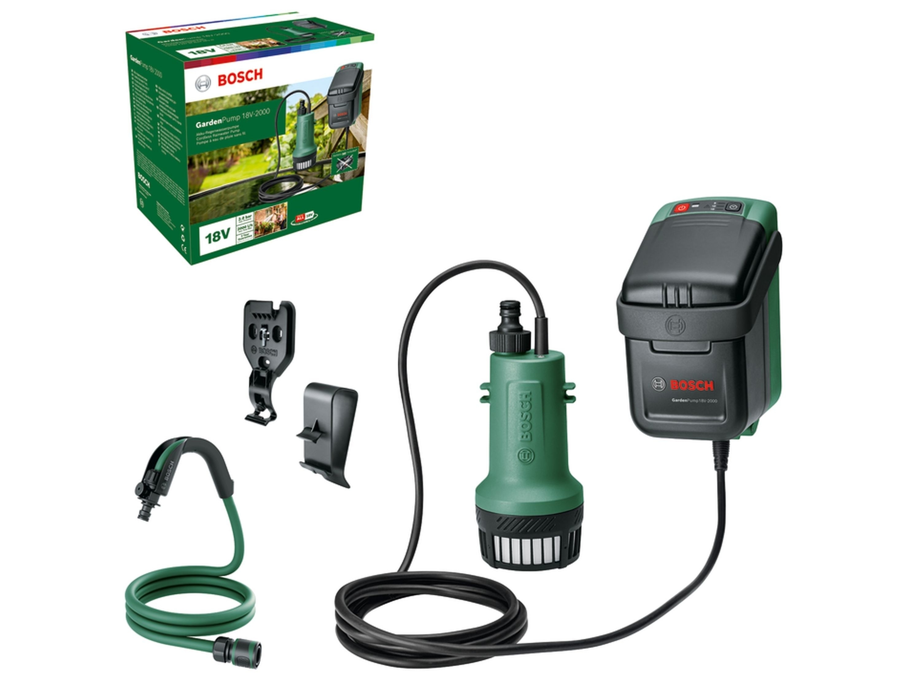 Насос садовый аккумуляторный Bosch Garden Pump 18 (каркас) 06008C4201  купить в Киеве и по Украине, отзывы, характеристики, гар