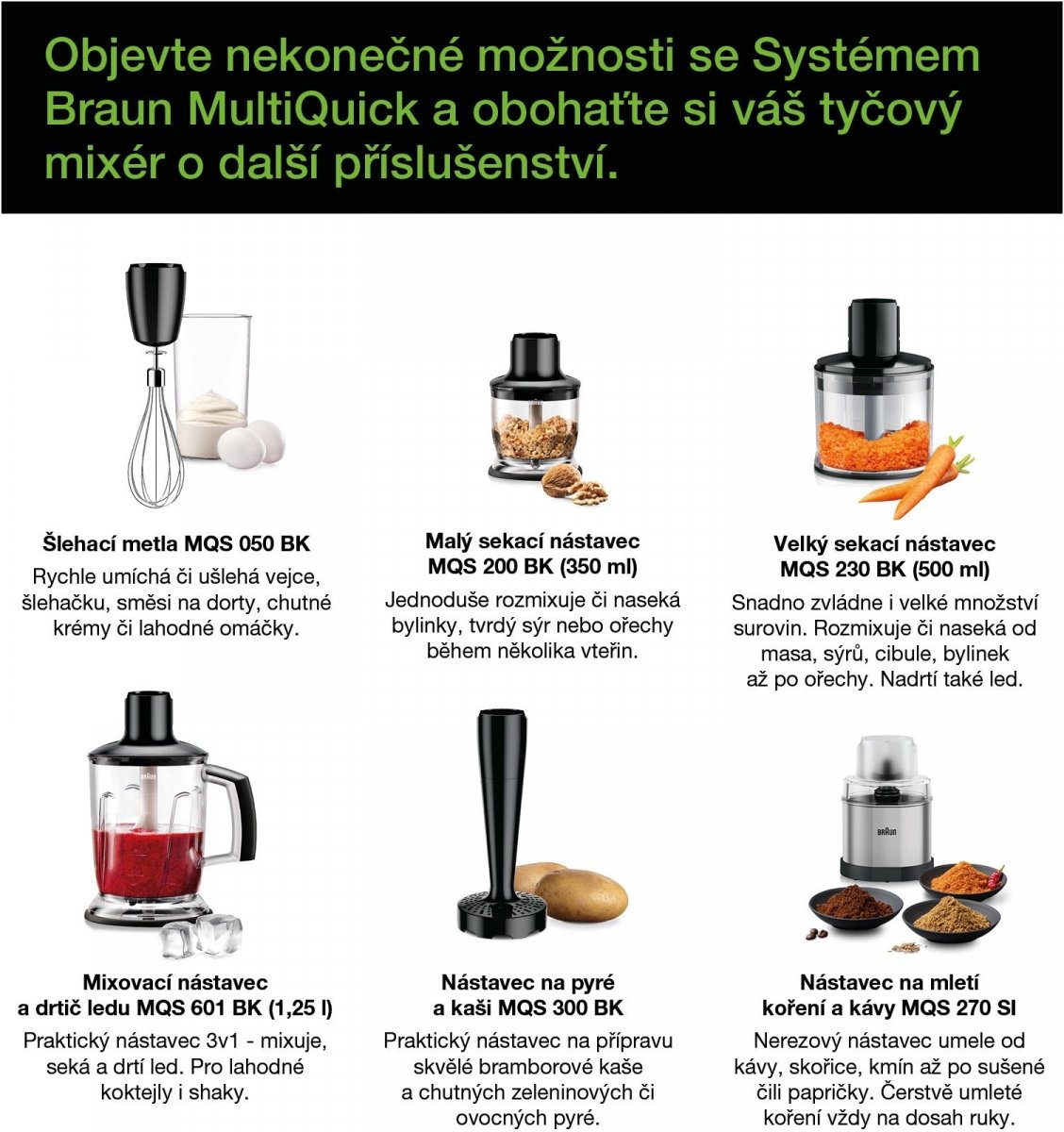 Braun MQS005BK - stojan na tyčový mixér