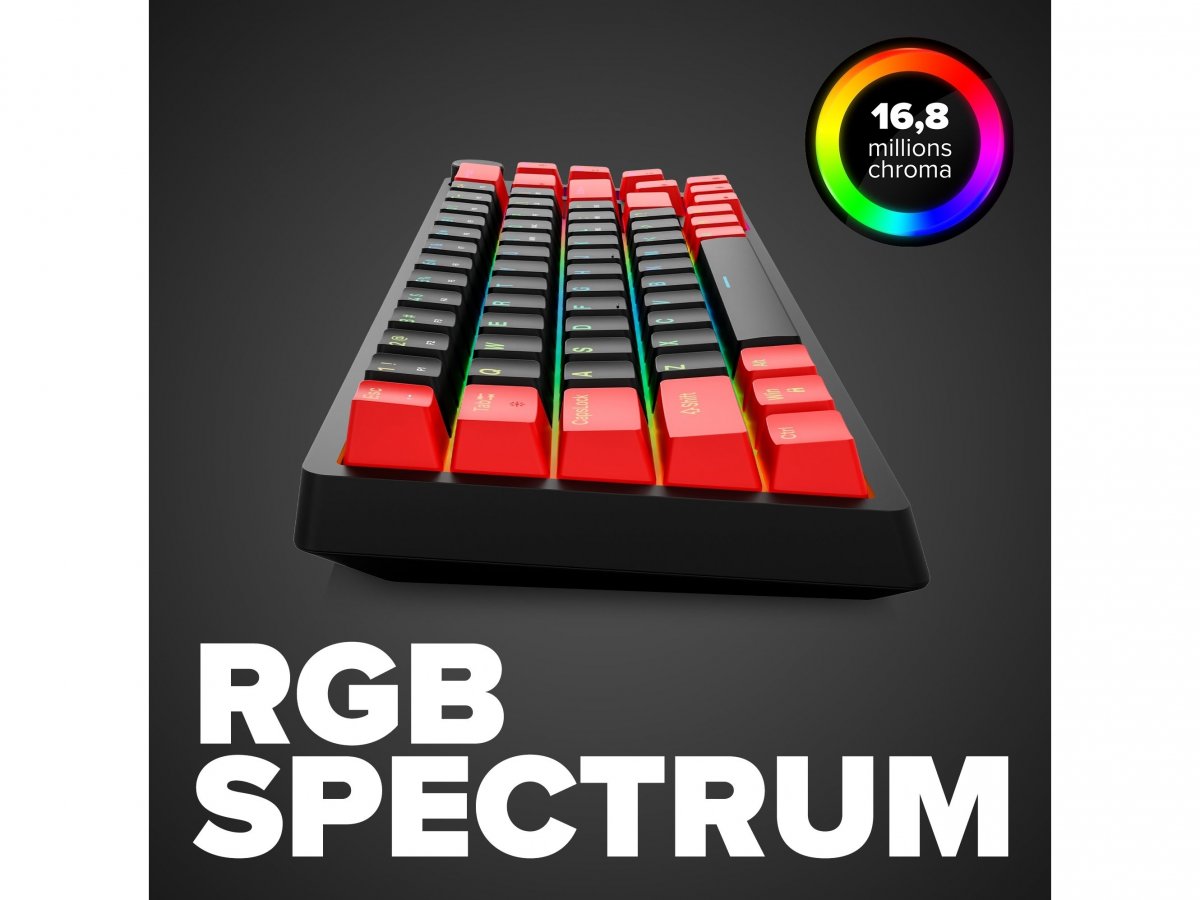 RGB podsvícení a dynamické efekty s 16.8 miliony barev