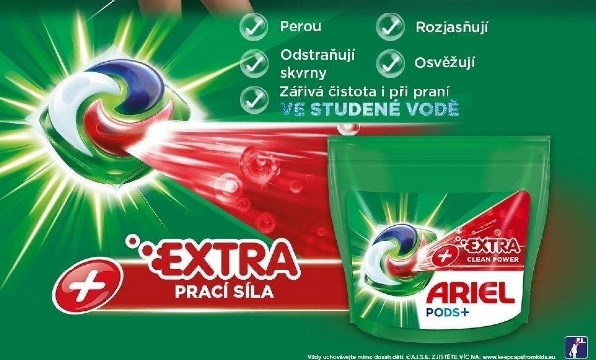 obr Ariel +Extra clean kapsle 36 PD