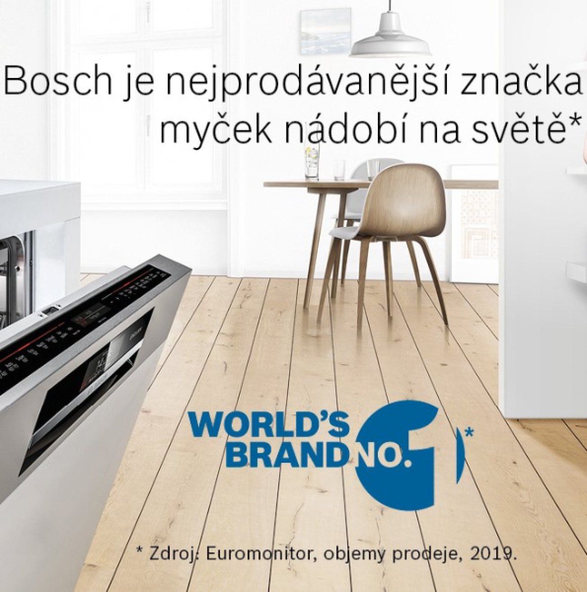 Bosch patří mezi nejprodávanější značky myček nádobí na světě