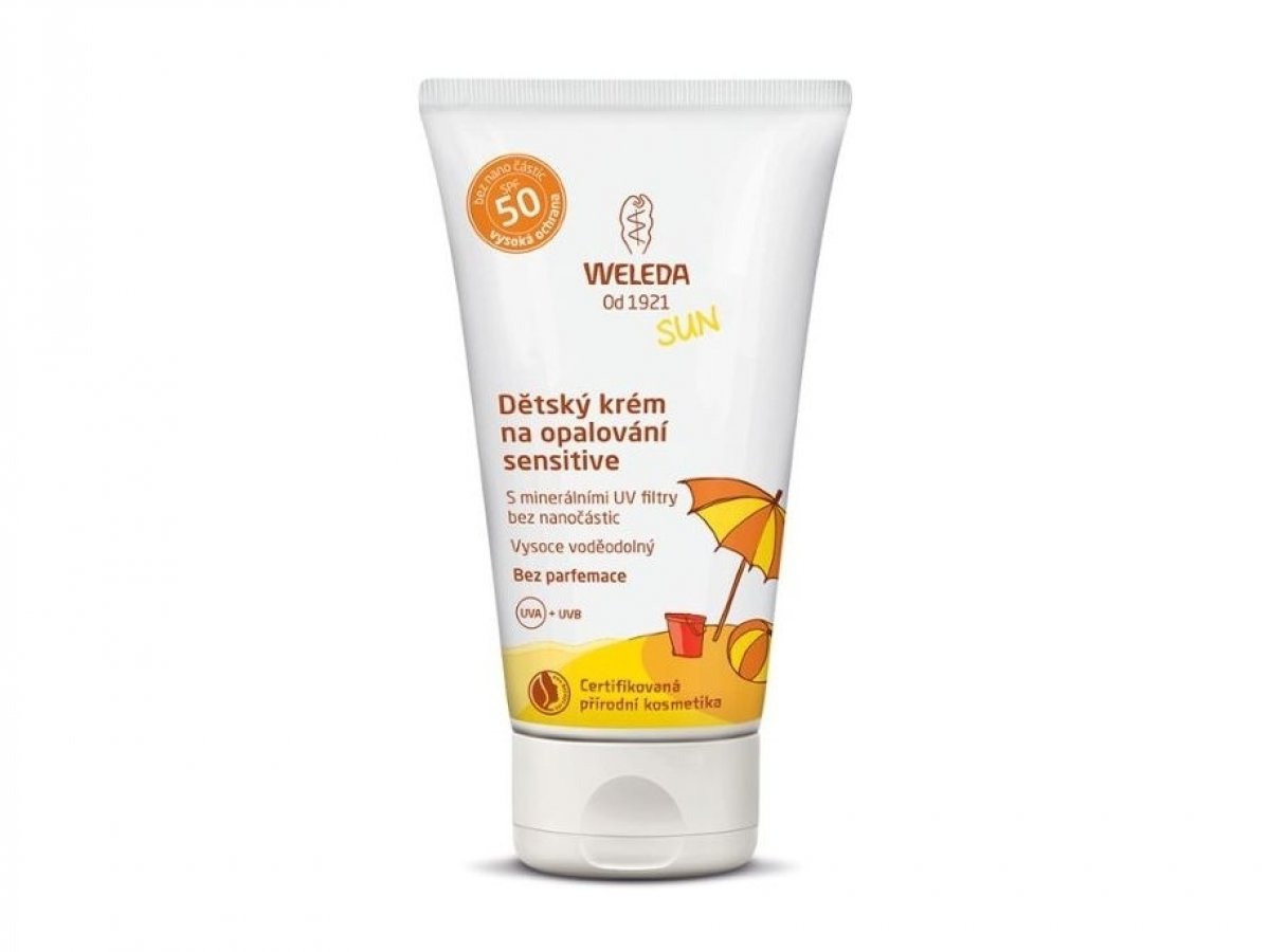 Weleda Sensitive dětský krém na opalování SPF50 50 ml od 229 Kč - Heureka.cz