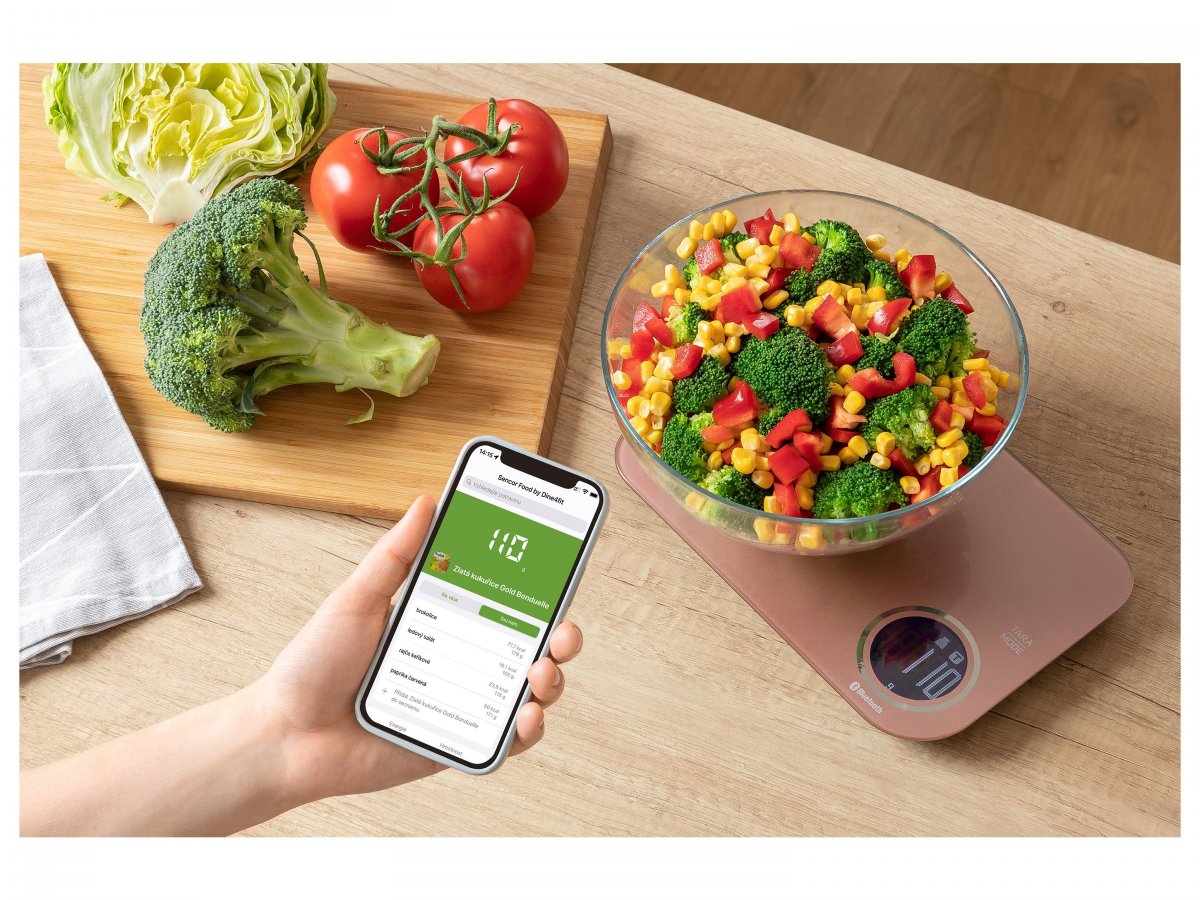 Moderní aplikace Sencor FOOD pro přehled kalorií