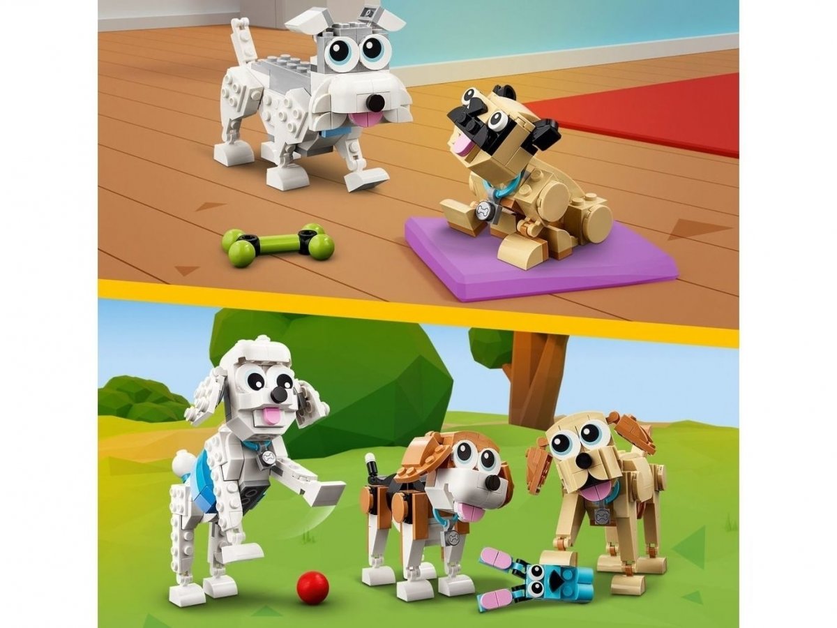Spousta psích hraček