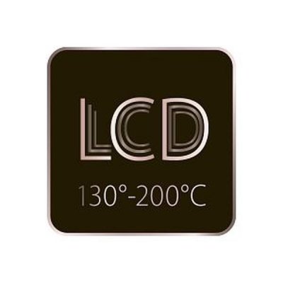 LCD displej pro nastavení optimální teploty pro každý typ vlasů