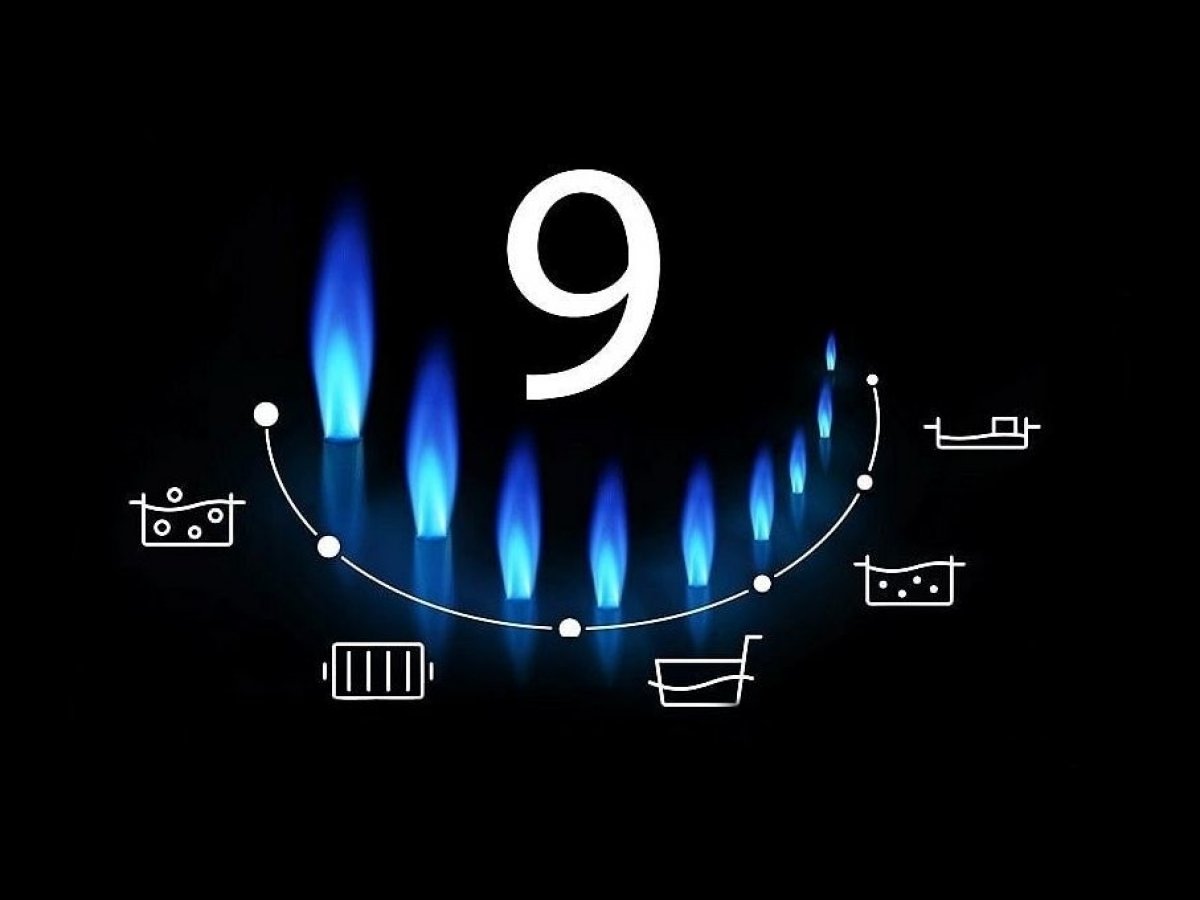 9úrovňové nastavení plamene