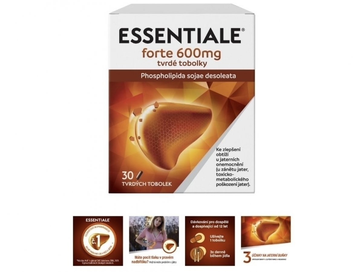 Složení léku Essentiale forte tobolky 600 mg