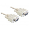 Delock sériový kabel Null modem 9 pin samice/samice 1,8 m - 84077