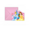 Procos Pozvánky a obálky EKO - Princezny Disney 6ks