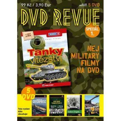 DVD Revue speciál 1: Letadlová loď Enterprise 1, Souboj vojevůdců 1, Tanky vítězství, Zvláštní zbraně 2. světové války, Tanková brigáda (5DVD)…