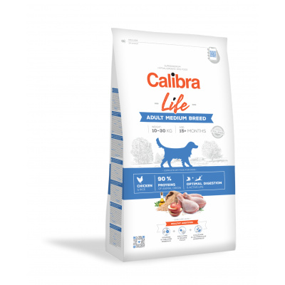 Calibra Dog Life Adult Medium Breed – chicken, Velikost balení 2,5kg