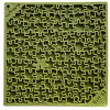 SodaPup lízací podložka Puzzle 20 x 20cm Barva: Zelená