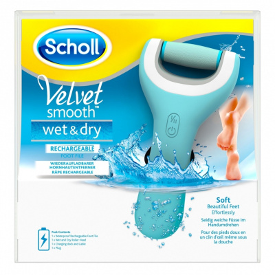 Scholl Velvet Smooth Wet Dry šedý/modrý