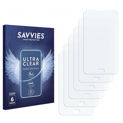 6x Savvies SU75 čirá ochranná fólie pro Samsung Galaxy S WiFi 5.0 DAB+ YP-GB70CW (6x Savvies SU75 čirá ochranná fólie pro Samsung Galaxy S WiFi 5.0 DAB+ YP-GB70CW)