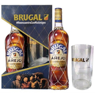 Brugal Anejo Superior 38% 0,7 l (dárkové balení 1 sklenice)